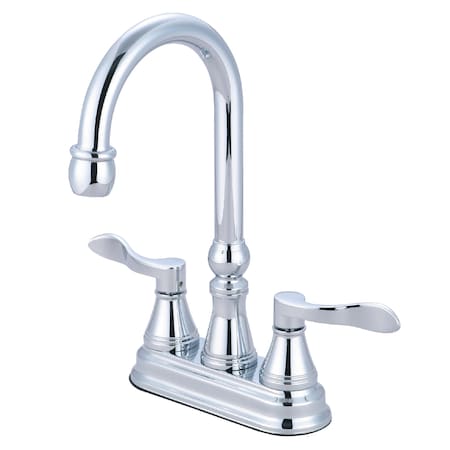 Kingston Brass NuFrench, 4" Bar Faucet, Polished Chrome KS2491DFL